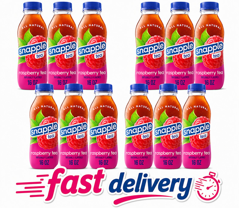 Snapple Raspberry Tea, 16 oz., 12/Pack