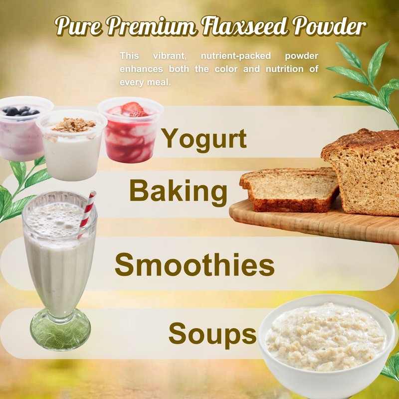 Linaza 100% Natural Flaxseed Powder for Omega-3, Fiber & Digestive Wellness-Peru gallery