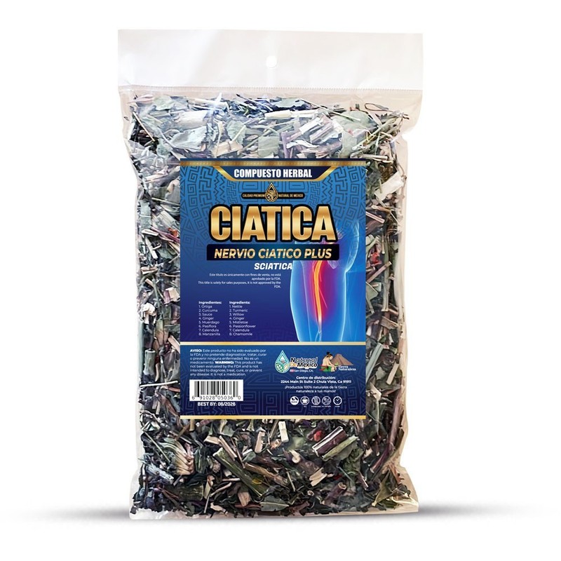 Ciatica Compuesto Herbal Te, 4 onzas. Ciatica Tea 4 Oz. Natural de Mexico