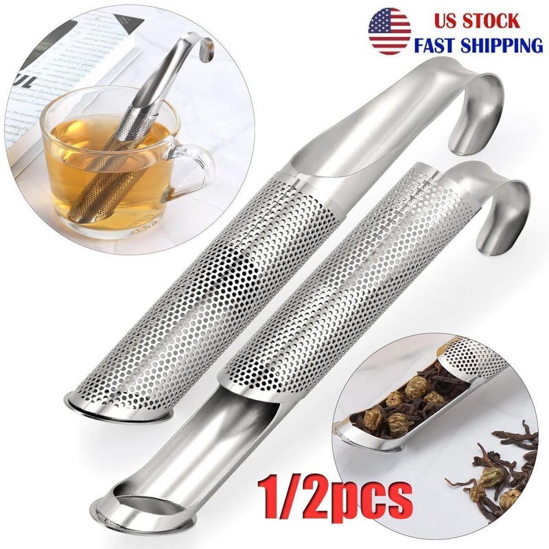 Stainless Steel Tea Strainer TeaBall Infuser Tea Spoon Filter Loose Tea Diffuser