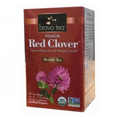 Organic Tea Red Clover 20 Bags By Bravo Tea & Herbs