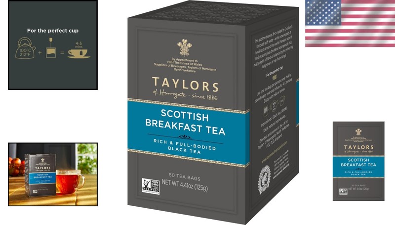 Individually Wrapped Scottish Breakfast Tea - Strong, Rich, and Energizing Blend gallery