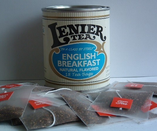 Lenier’s English Breakfast Biodegradable Nylon Tea Bags 18 Count Reusable Tins