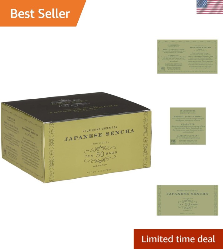 Authentic Japanese Sencha Green Tea – 50 Tea Bags for Serenity