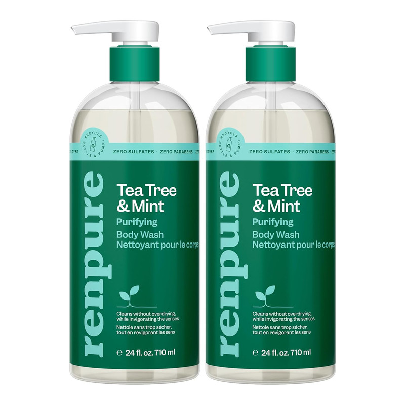 Tea Tree & Mint Body Wash - Cleanses, Invigorates & Refreshes Skin without Over-