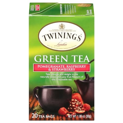 TWINING TEA GREEN POMEGRANATE RASPBERRY STRAWBERRY 20CT gallery