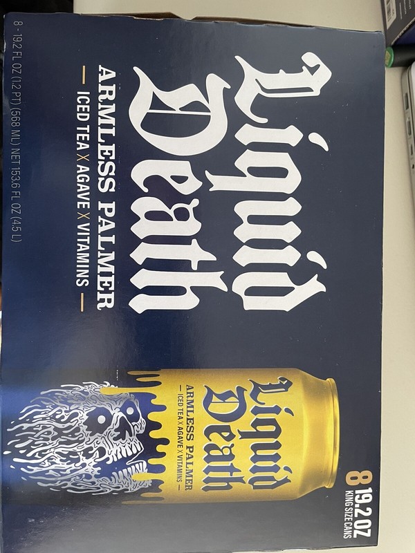 Liquid Death Armless Palmer RARE OOP Discontinued
