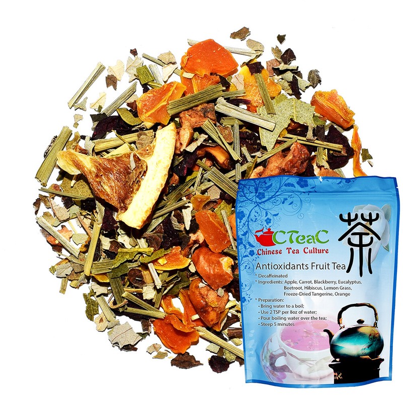 Orange Fruit Tea, Decaffeinated Tea, Loose Leaf Tea