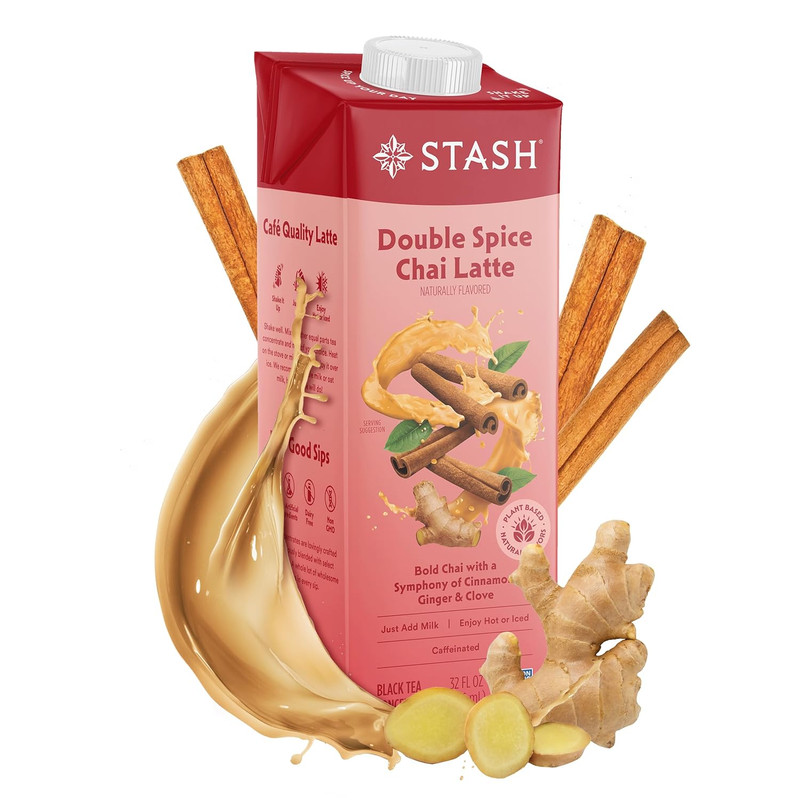 STASH Double Spice Chai Latte - Dairy Free Plant Based Tea Concentrate - Caffein gallery