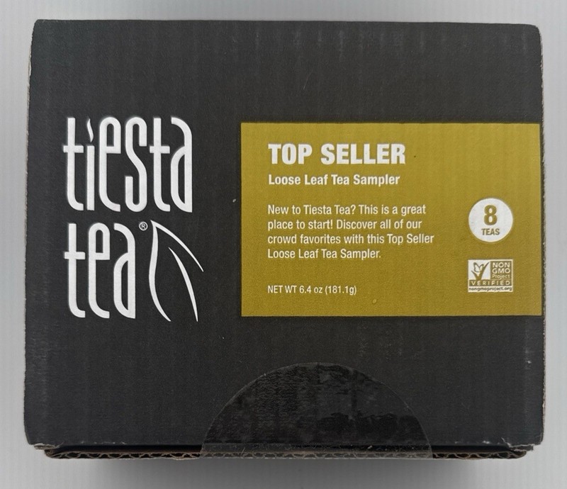 Tiesta Tea Top Seller Sampler Kit Loose Leaf Tea Gift Set 8 Flavors Non-GMO.