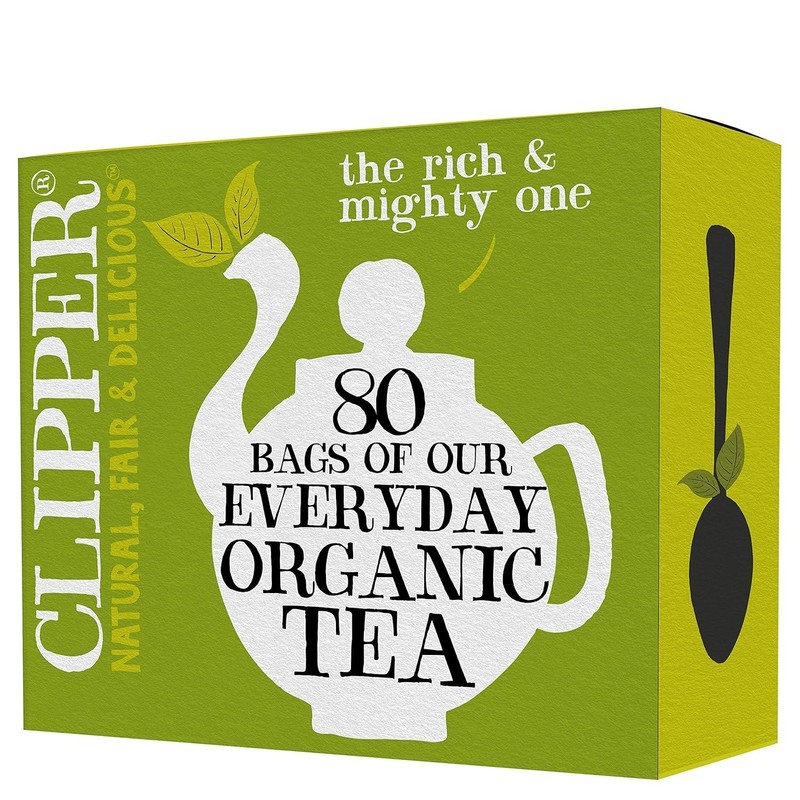 Clipper Tea, Organic Fairtrade Everyday, Organic, USDA 80 Count (Pack of 1)
