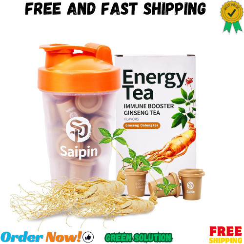 SAIPIN Ginseng Tea 20 Pack Organic Instant Powder Energy Immune Support