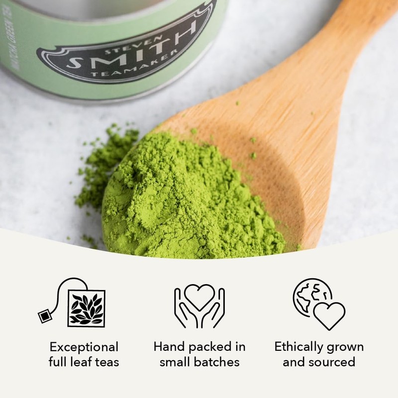 Steven Smith Teamaker Matcha No. 7, Caffeinated, Sugar-Free, 40 Gram Tin gallery