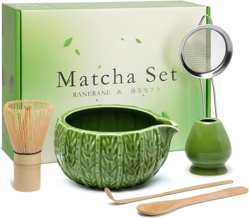 Matcha Whisk Set, Cactus Ceramic Matcha Set Includes Matcha Bowl, Matcha Whis... gallery