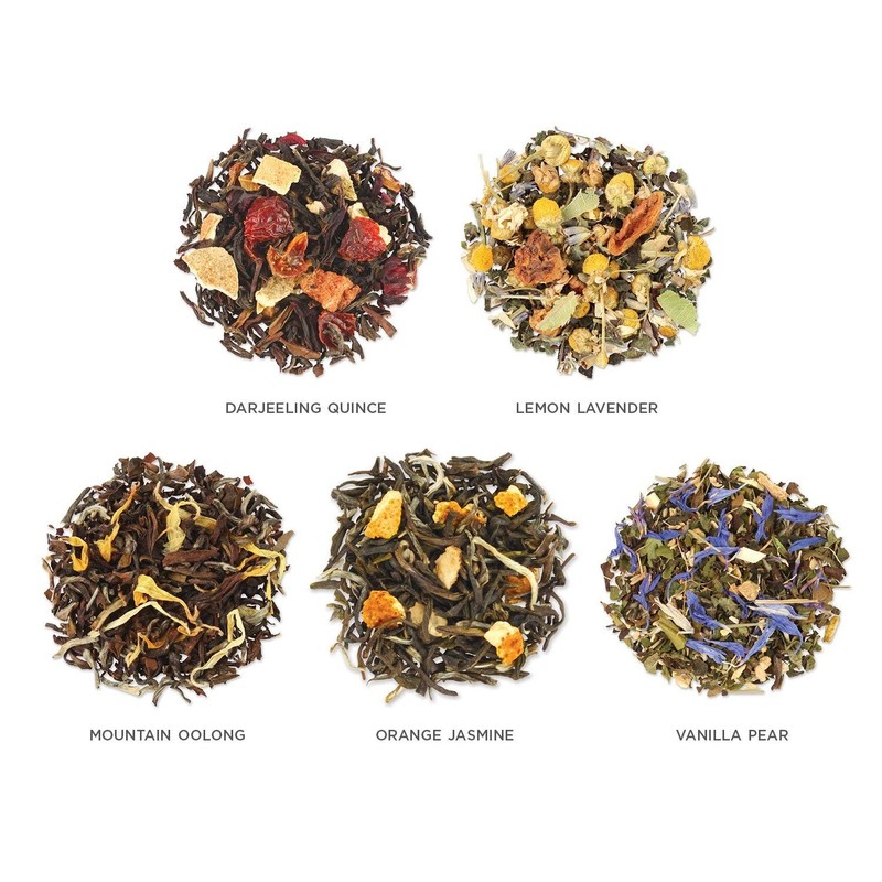 Premium Loose Leaf Tea Sampler Gift Set - 15 Single Serve Pouches Assorted gallery