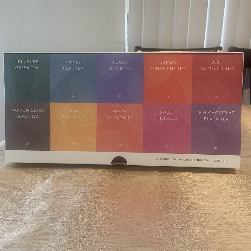 Osulloc Premium Tea Collection Assortment Jeju Green, Pear, Peach, Tangerine