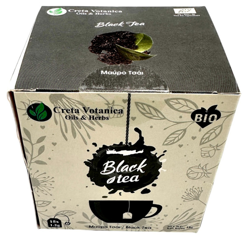 Organic Black Tea / Herbal Tea Bags ( 1Box 15 tea bags – 8Box 120 tea bags ).