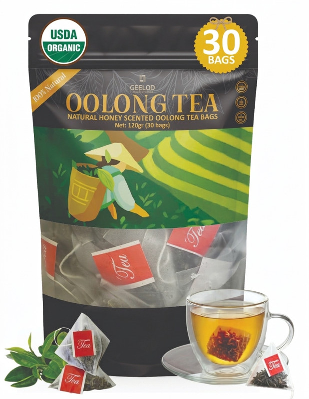 PiPi Tea Organic Oolong | 30 BAGS | Cortisol & Stress, Digestion and Metabolism