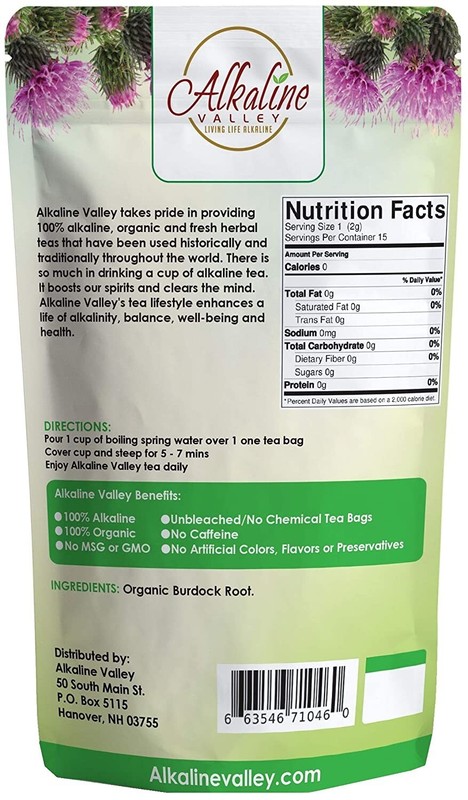 Burdock Root Tea Organic - 45 Unbleached/Chemical-Free Burdock Root Tea Bags gallery