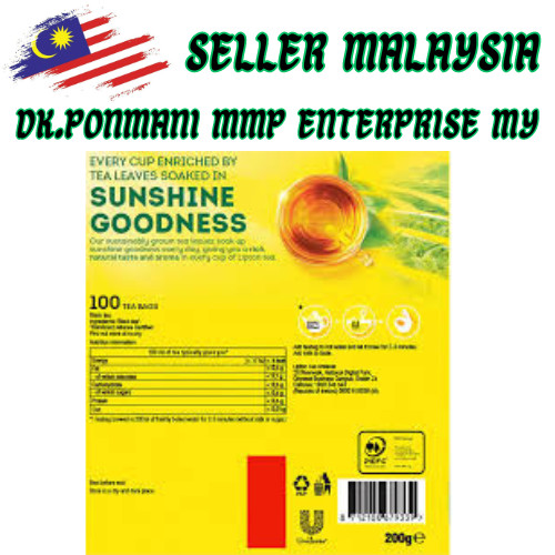 LIPTON YELLOW LABEL SERVICES 10 BOXS Tea Bags Black 1000 x 2g Free Shipping gallery