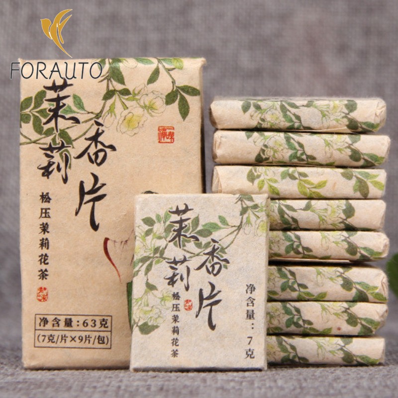 63g Yunnan Rich Aroma Jasmine White Tea Moonlight White Mini White Tea Brick