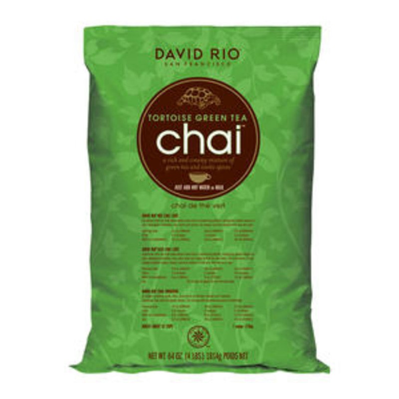 David Rio Tortoise Green Tea Chai, Bulk, 4lb. Bag, New.