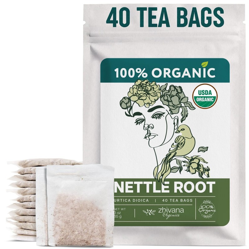 Organic Stinging Nettle Root Tea (40 Tea Bags) – Traditionally Used Herbal Te…
