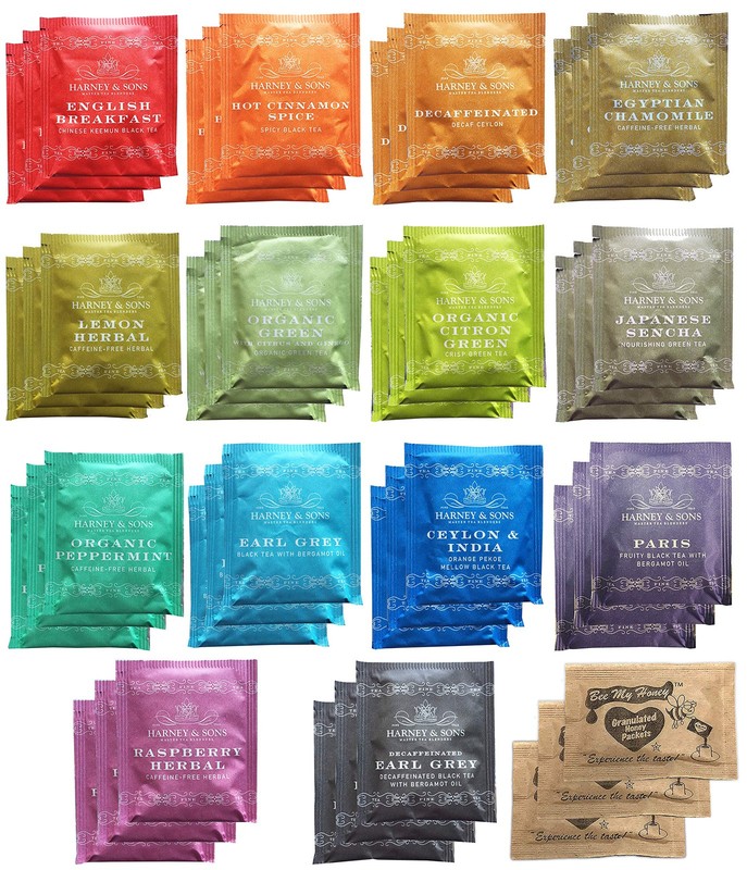 Harney & Sons Assorted Tea Bag Sampler Bundle 42 Count 42 (Pack of 1)