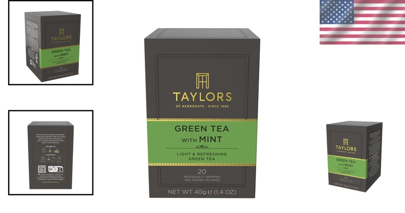 Refreshing Green Tea with Mint - 120 Individually Wrapped Teabags, Caffeinated gallery