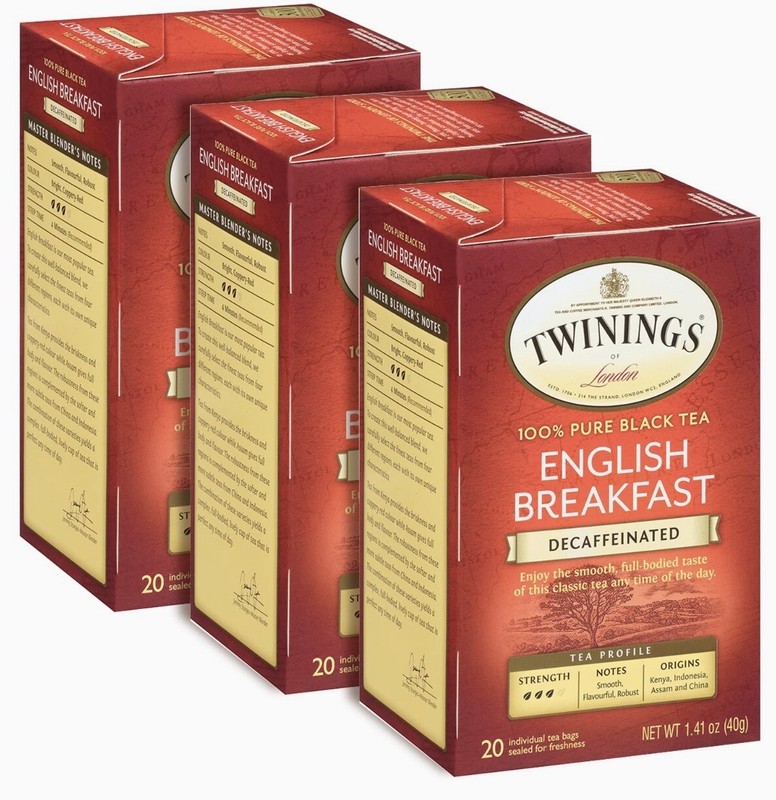 Twinings English Breakfast Decaffeinated Tea Decaf Black Tea Bags .20bags (3 pk)
