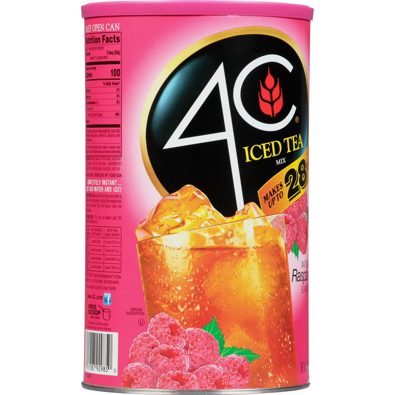 4C Raspberry Iced Tea Mix, 66.1 oz, 1 Ct….