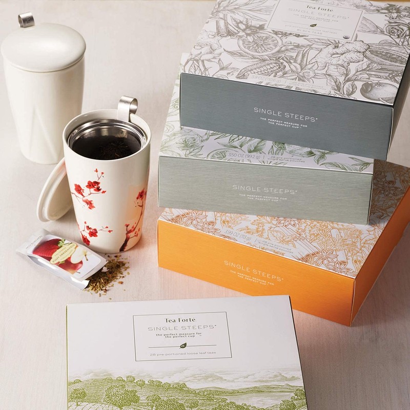 Single Steeps Loose Leaf Tea Sampler Tea Chest, Assorted Variety Tea Box, 28 ... gallery