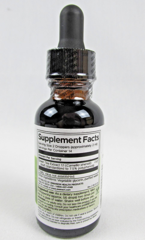 Swanson Green Tea Liquid Extract (Alcohol and Sugar-Free) 1 fl. oz Liquid gallery