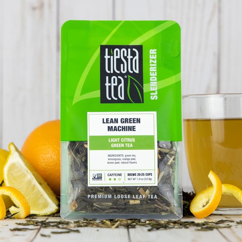Loose Leaf Lean Green Machine: Light Citrus Tea, 25 Cups in 1.9 Oz Pouch gallery