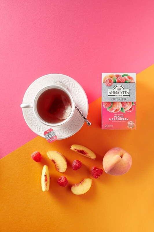 Peach & Raspberry Herbal Tea - 20 Count, Guilt-Free Indulgence gallery
