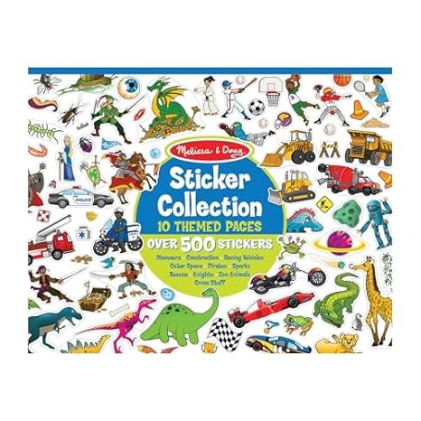 Melissa & Doug Sticker Collection Book - 500+ Fun Stickers: Dinosaurs & More