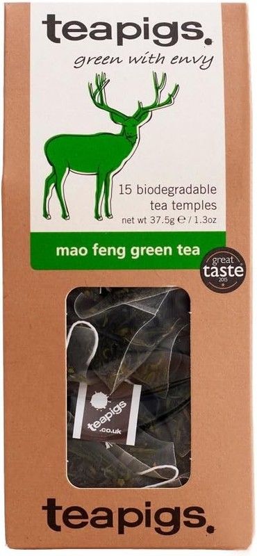Teapigs Mao Feng Green Tea Tea Made With Whole Leaves (1 Pack of 15 Tea Bags)