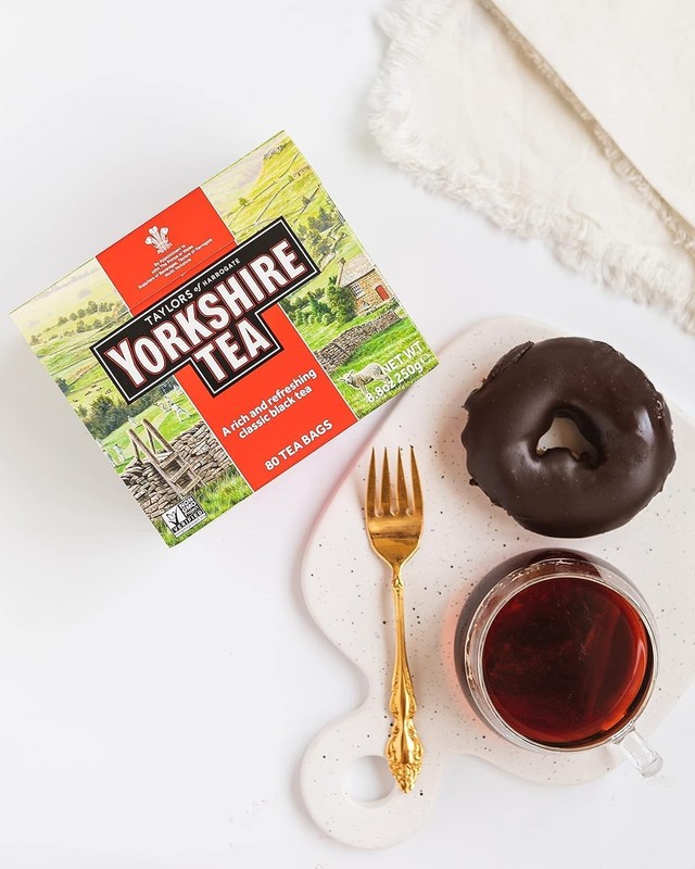 Yorkshire Tea, Red, Black 80 Count (Pack of 1), 80 Teabags 1) gallery