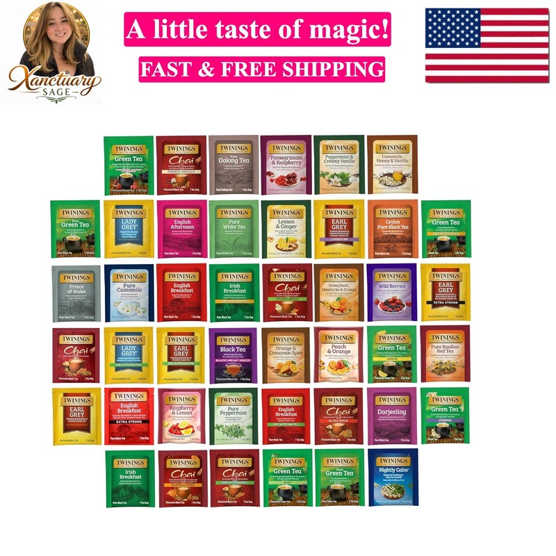 Tea Bag Sampler Assortment, Variety Pack 44 Count, 44 Unique Flavours for Tea…