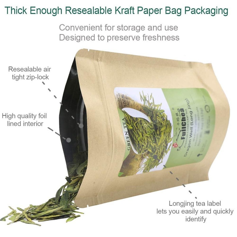 FullChea - Longjing Tea - Dragonwell Tea - Chinese Green Tea Loose Leaf - First gallery