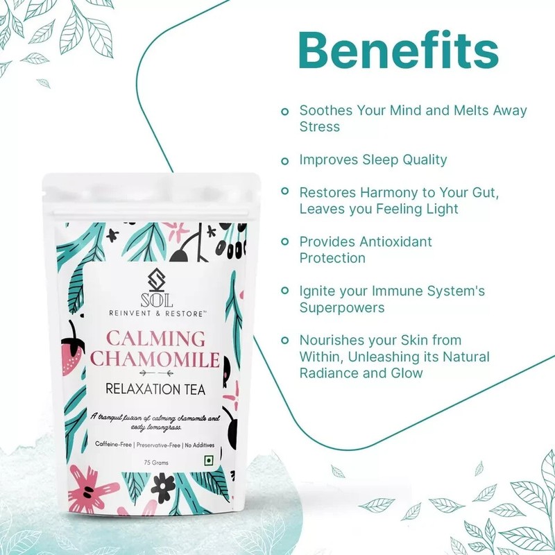SOL Chamomile Tea - Sleep Tea For Insomnia, 75G Free Shipping World Wide gallery