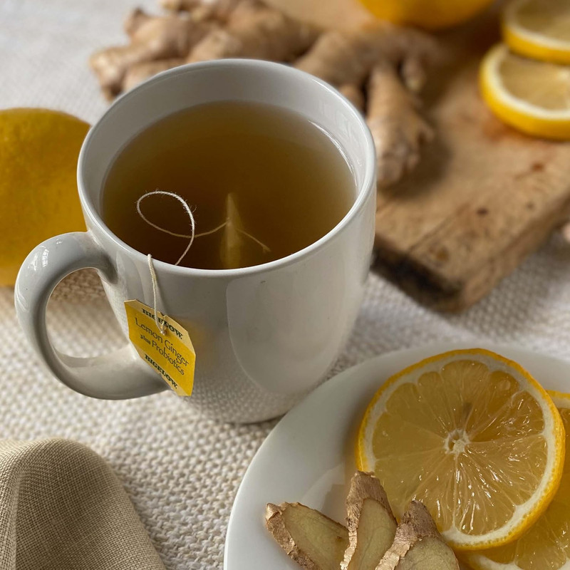 Bigelow Tea Lemon Ginger plus Probiotics Herbal Tea Caffeine Free 108 Tea Bags gallery