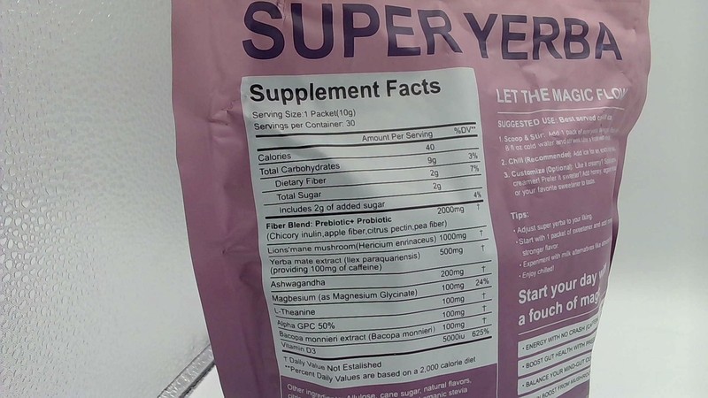 LanranBee Super Yerba Instant Tea Powder - Peach Mango Flavor gallery