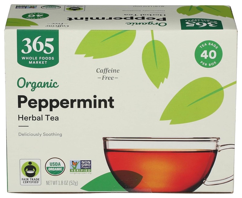 365 Everyday Value, Organic Peppermint Tea 40 Bags, 1.9 Ounce pack of 12 gallery