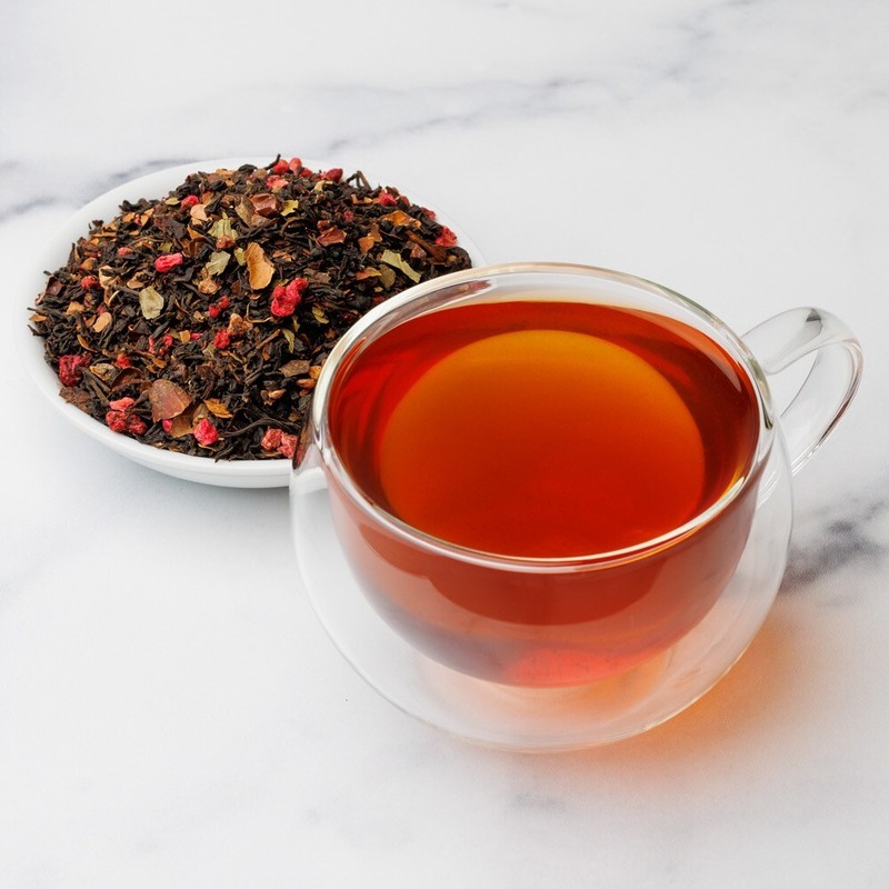 Chocolate Dipped Raspberry Black Tea - Loose Leaf Blend - Fusion Teas gallery