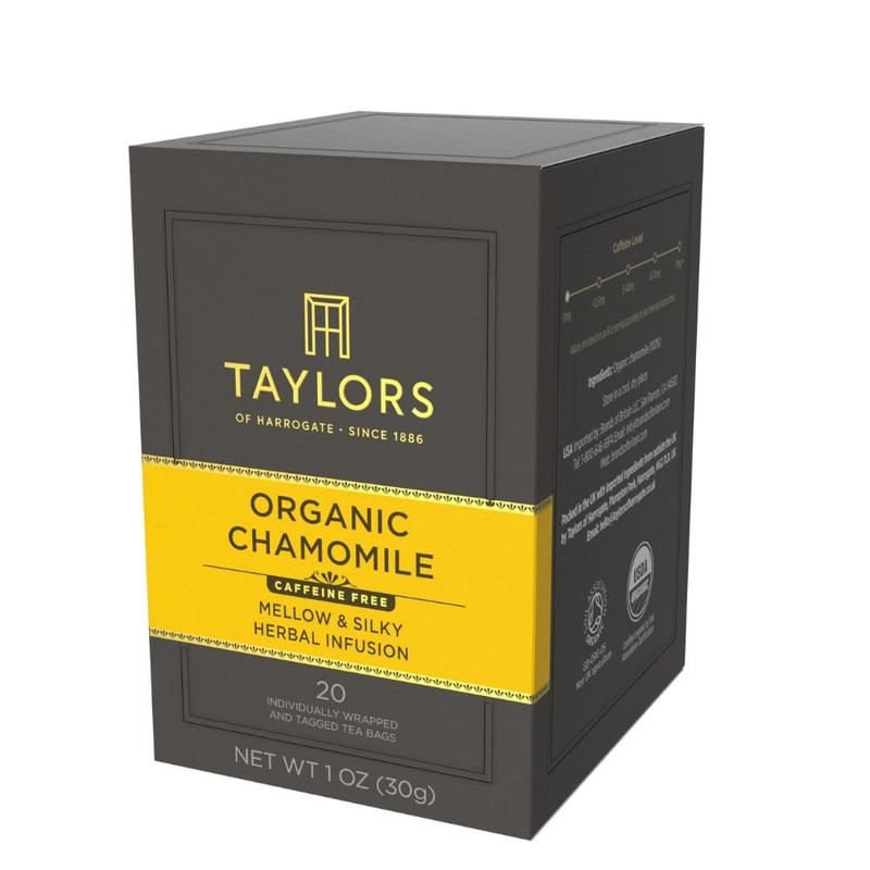 Individually Wrapped Organic Chamomile Tea Bags - 20 Count for Tranquility gallery