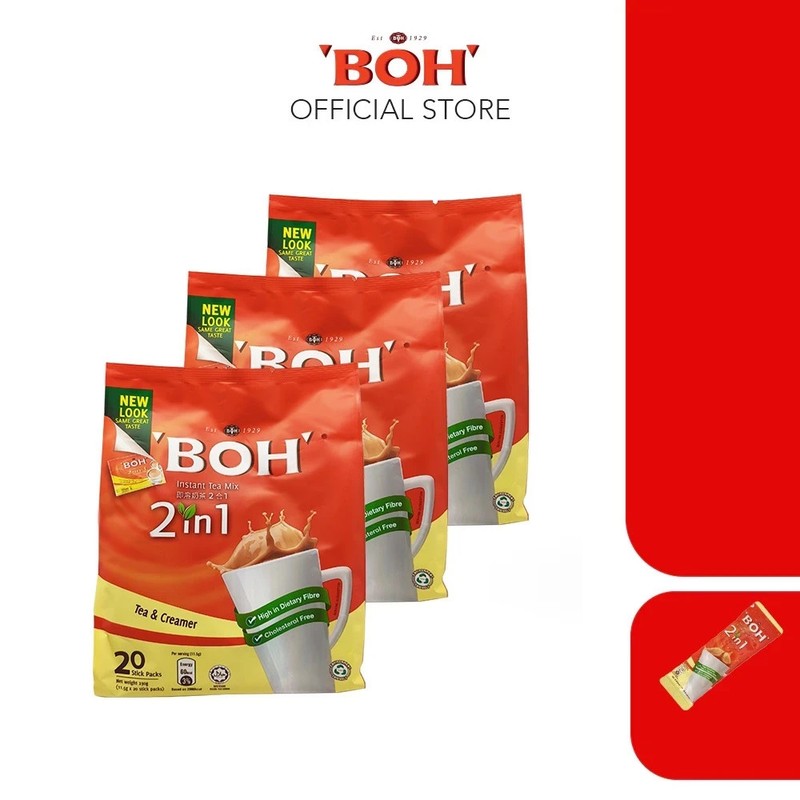 BOH Instant Tea Mix 2 In 1 Tea & Creamer 20s x 11.5g - 1 Pack