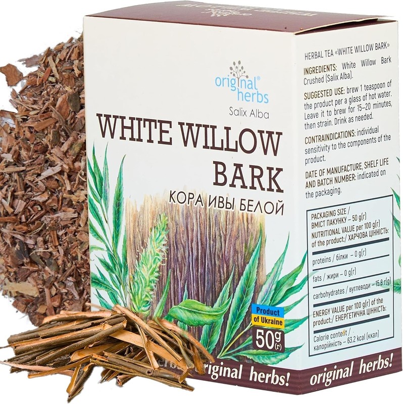 White Willow Bark Tea ( Кора Ивы Белой) – 50g(1.76oz) | Original Herbs
