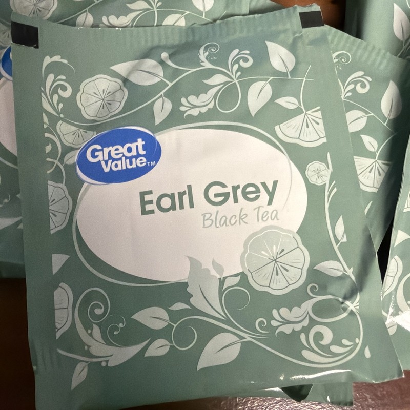 80 Count Great Value Earl Grey Black – Staple Free Tea Bags – Bulk