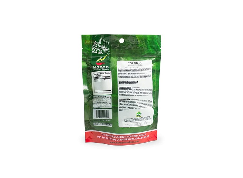 Hanan Peruvian Secrets Toronjil | 100% Natural Lemon Balm | 1.06oz / 30g |Natura gallery